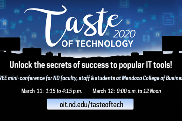 Taste Of Tech Digital Sign 2020 Featured Graphic
